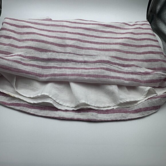 BeachLunchLounge Dress Sleevless Linen Blend Lined Red and White Stripe Sz S/P‎ - Picture 5 of 7